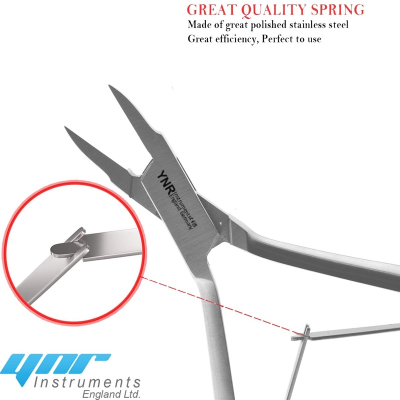 YNR Toenail Clippers - Podiatry Tool German Forged - Pointed