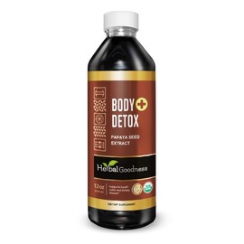 Herbal Goodness Body Detox Liquid 12oz - Natural Detox Drink & Colon Cleanser for Digestive Health, Immunity Boost, Gut Support, and Toxin Removal - Made in USA