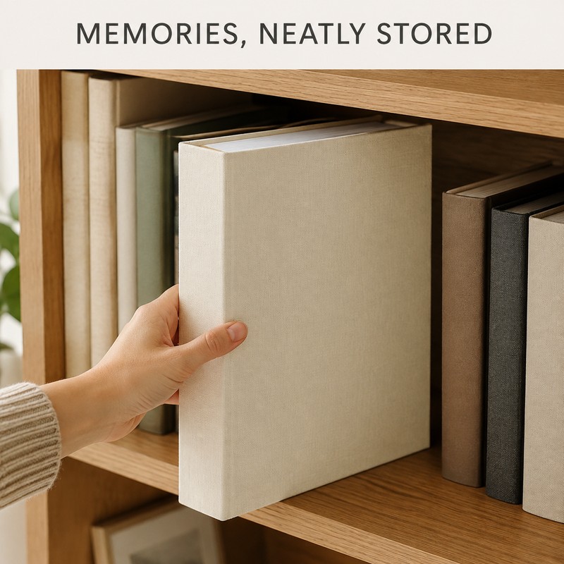 200-Pocket 6-Inch Photo Album with 50 Interleaf Sheets