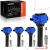 A-Premium (Blue) Set of 8 Ignition Coil Pack and Iridium