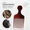 TITANIA Afro Comb (Brown) | Comb for Afro Hair |