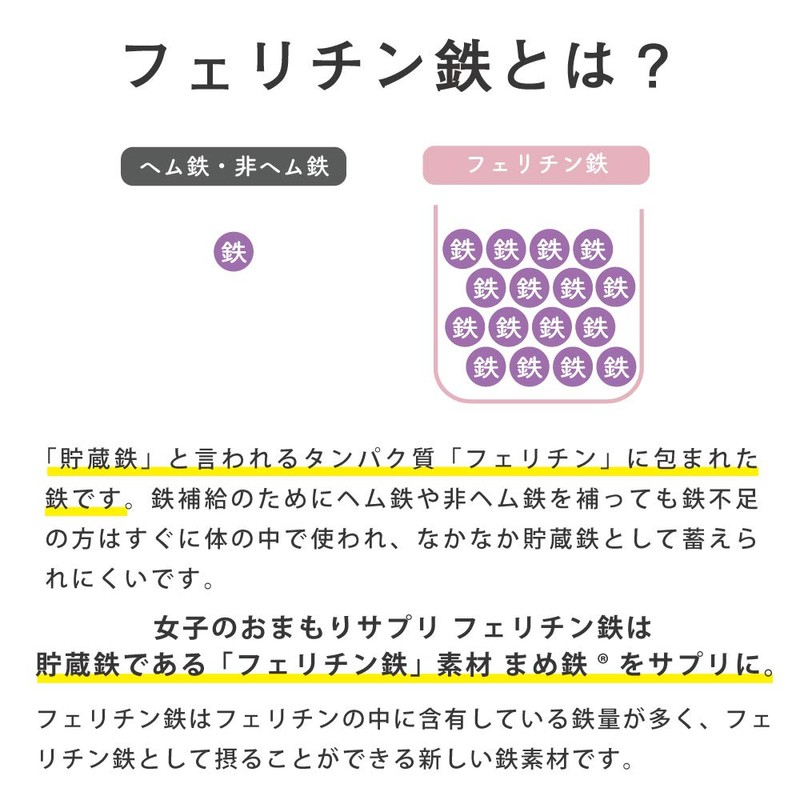 withmoon フェリチン鉄サプリ (ナチュラルタイプ)