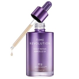 MISSHA Time Revolution Night Repair Purple Ampoule 5X 70ml Wrinkle Care / MISSHA 타임 레볼루션 나이트 리페어 보랏빛 앰플 5X 70ml 주름케어