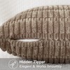 OTOSTAR Corduroy Decorative Throw Pillow Covers 16x24 Inch Super Soft