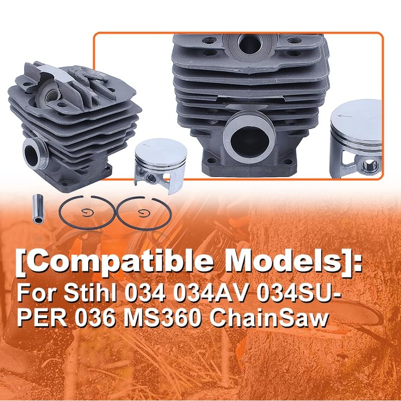 Mtanlo 48mm Cylinder Piston Kit for Stihl 034 034AV 034SUPER