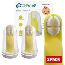 Finger Toothbrush for Toddlers 1-3,Finger Toddler Toothbrush Age 2-4,Newborns Silicone Toothbrushes,Soft Infant Oral Cleaner with Travel Storage Case,