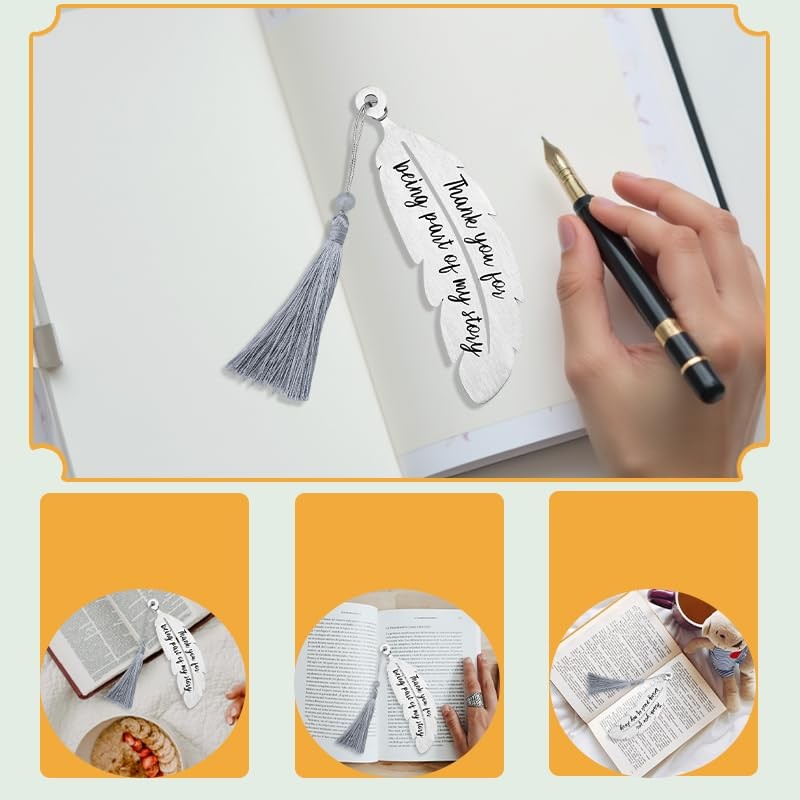 Thank You Bookmarks for Women Men Graduation Teachers Appreciation Gifts