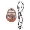 8 Tone Kalimba Thumb Piano C Key Mini Portable Mahogany