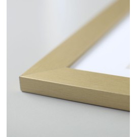 KM Foto Picture Frame Wood Plexi Acrylic Frame Square Collage Wall Decoration Poster S215: Colour: Gold | Format: 29.7 x 42 A3