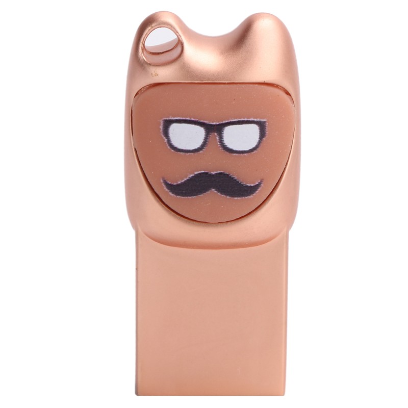 U Disk Cartoon Moustache Pattern USB Flash Drive Computer Data