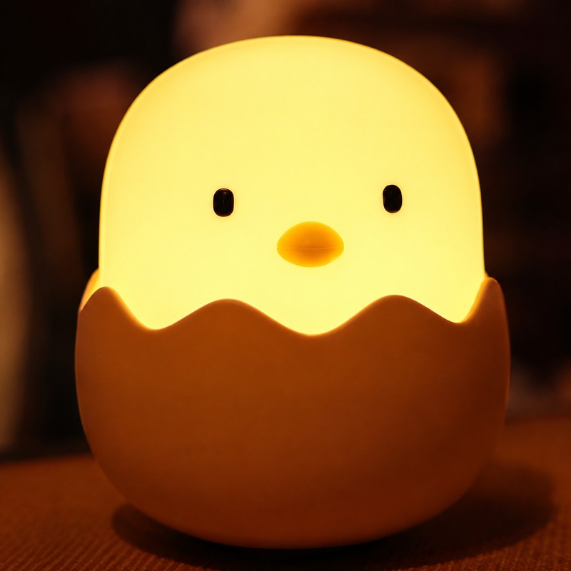 Rechargeable Chicken Night Light for Kids – Cute Touch LED