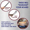 Large Poly Cutting Board, 18x12 Inch Black, 3/4" Thick, BPA