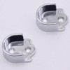 2pcs Zinc Alloy Wardrobe Closet Rod Bracket, Shower Curtain Rod