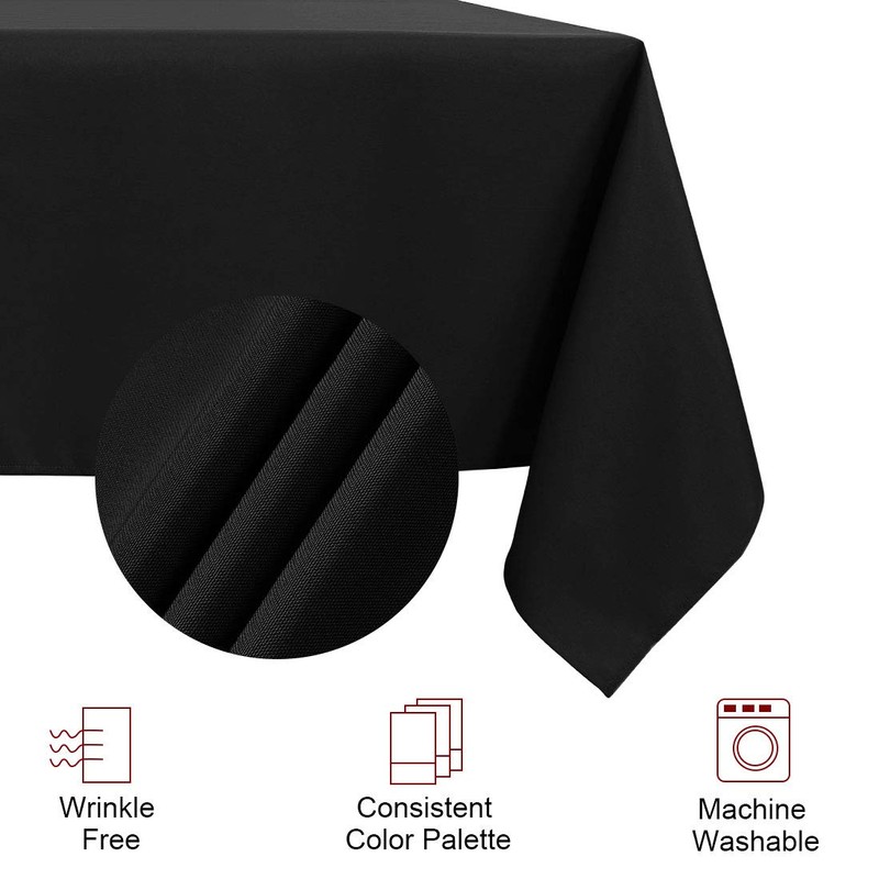 PiccoCasa Square Table Cloth 140x140 cm/55"x55", Table Cloth Wipe Clean