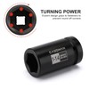 CASOMAN 1-Inch Drive Spindle Axle Nut Impact Socket Set, Deep,