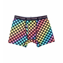 Pair of Thieves Pride Underwear for Men, 1 Pack Boxer Brief, Flower Checkers, Small