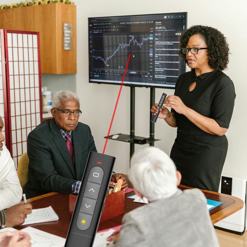 NXPUXP Presentation Clicker, PowerPoint Remote Control, Wireless 2.4 GHz Powerpoint