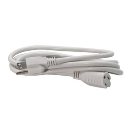 Newhouse Electric 6-Foot White Power Extension Cord EXTCORD6FT-WH, Plug Extension Outlet Supports 2-Prong and 3-Prong Devices, Heavy-Duty Power Cord with Single Electrical Outlet