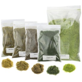 War World Scenics Static Grass Spring Embankment Kit – Model Railway Railroad Modelling Diorama Layout Landscape Scenery Track Trackside Materials All Gauges