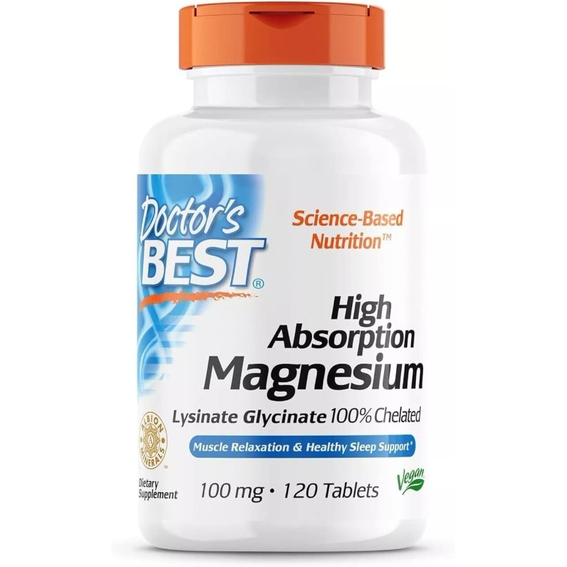 Unbranded Doctor's Best High Absorption Magnesium - 100% Chelated 100