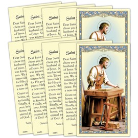 Needzo Saint Joseph Home Seller Prayer Card, Catholic Handouts for Loved Ones, (10 Pack)