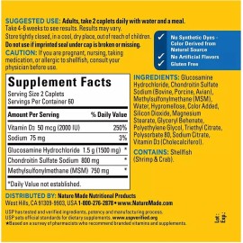 Nature Made Glucosamine Chondroitin Complex with MSM, Supplement for Joint 120ct