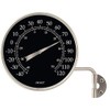 Décor High Contrast Black 4" Dial Thermometer (Satin Nickel)