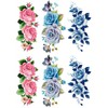 The Fantasy ymp6007 Tattoo Sticker, Rose, Flower, Lotus, Regular Size,