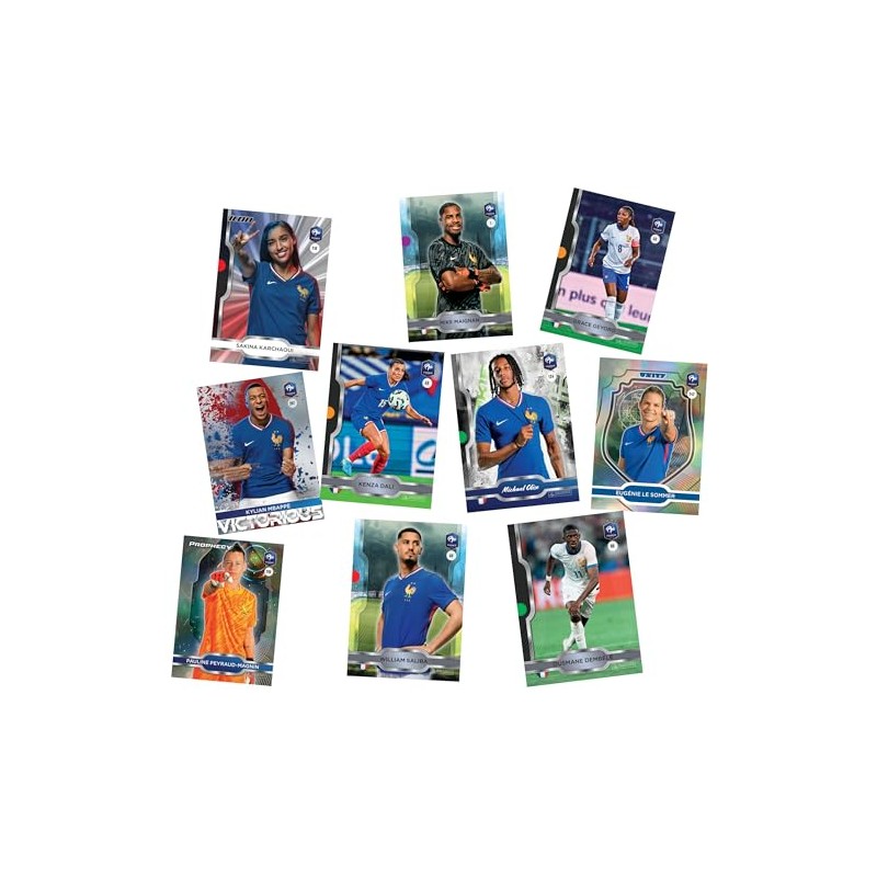 Panini French Football Federation 2025 Trading Cards Box with 18