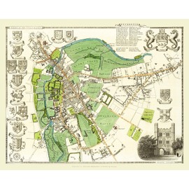 1000 Piece Jigsaw Puzzle - Map of Cambridge 1836 by Thomas Moule