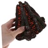 Kisangel 1Pc Pneumatic Volcano Decoration for Fish Tank Resin Aquarium