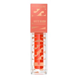 Maybelline SunKisser Rubor Líquido Mate Spritzy Orange, Efecto Sunglow Naranja Vibrante, Fórmula con Vitamina E, Aplicador XL, 12 Horas, Ultradifuminable, 4.7ml