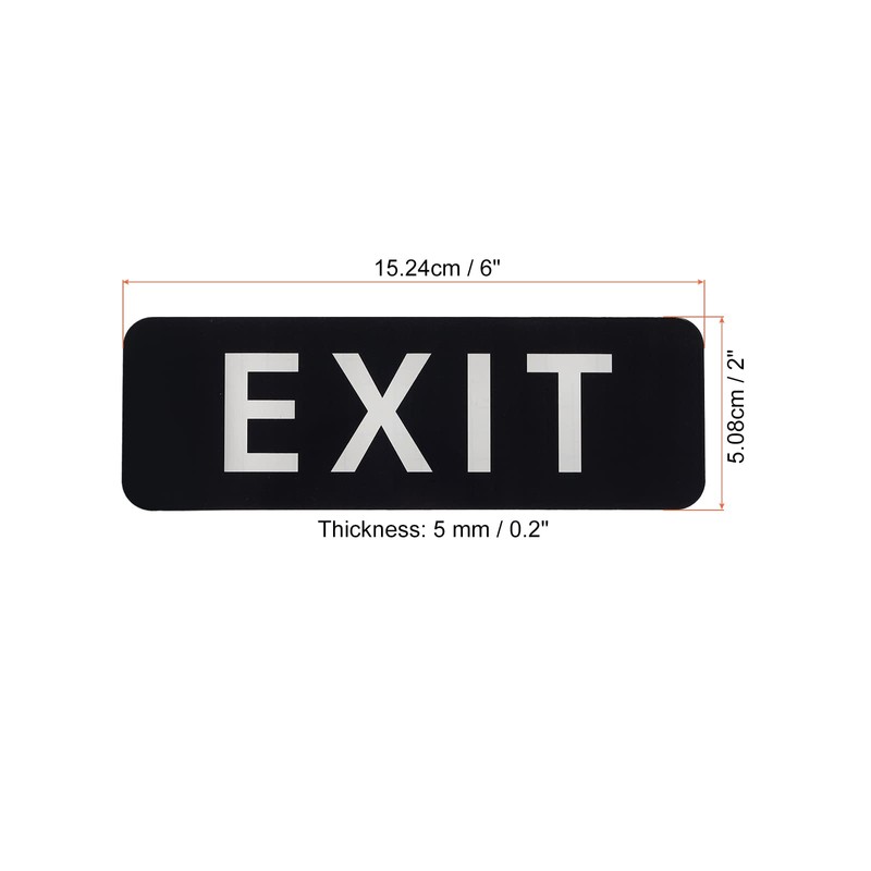 PATIKIL Self Adhesive Exit Sign, Acrylic 6"x2" Waterproof Door Sticker