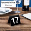 Restaurant Table Numbers 1-25, Double Side Plastic Table Number,Acrylic Tent