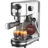 Neretva Espresso Machine 20 Bar, Super Compact Espresso Maker Stainless