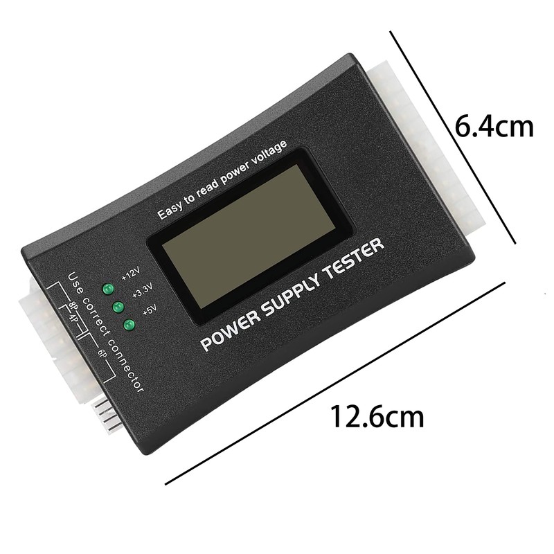 20/24 4/6/8 Pin 4,6 cm LCD Computer PC Power Supply