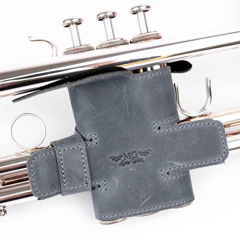Trumpet Valve Guard XL Genuine Leather Protection Trumpet Valve Cover