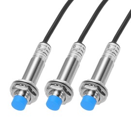 sourcing map M12 Approach Sensor Inductive Proximity Sensor Switch NO Normally Open PNP 4mm Detection Distance, DC 6-36V LJ12A3-4-Z/BY, 3.9ft, 3Pcs