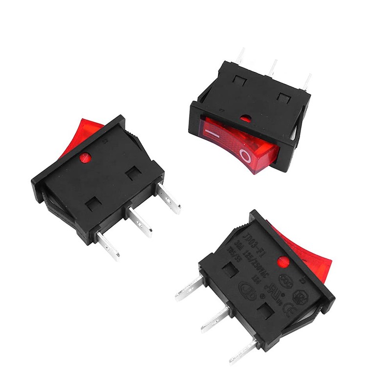 Tiardey 3Pcs AC 30A 250V/125V 3 Pin ON/Off Waterproof Boat