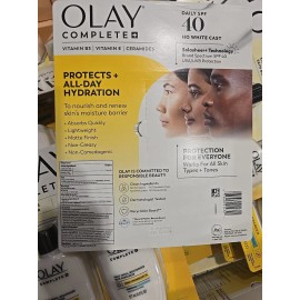 Olay Complete+ Moisturizer with SPF 40 Sensitive, 6 fl oz, 2-pack (EXP 12/2026)