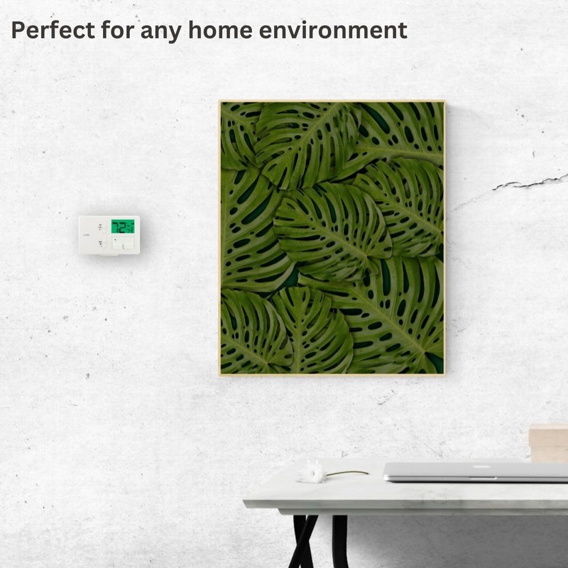 Lux Pro Non Programmable Thermostat for Home; Backlight Digital Energy