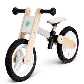 Udeas Wooden No-Pedal Balance Bike, White