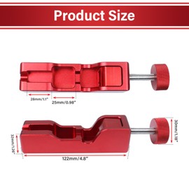GZZTORES Universal Spark Plug Gap Tool, Spark Plug Gapping Tool for Most 10mm 12mm 14mm 16mm Spark Plugs，Spark Plug Gapper Adjustment Tool (red+Feeler Gauge)