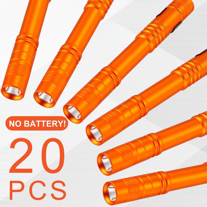 Hortsun 20 Pcs Mini Pen Light Flashlights Pocket Flashlights Pen