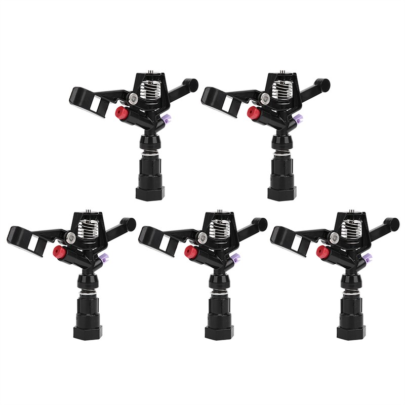 5Pcs 3/4in DN20 Female Thread Rotating Sprinkler Rocker Nozzle for