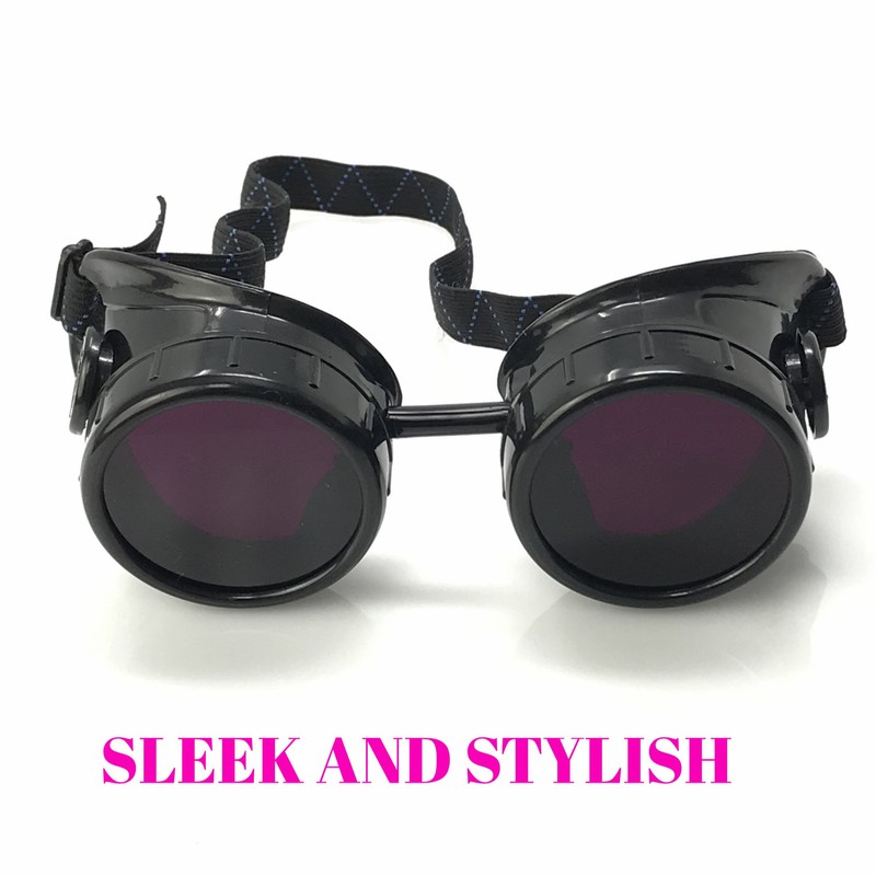 Steampunk Mad Scientist Goggles Rave Glasses Costume Eye Protection Goggles