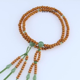 beirunde Wood Beads Japanese SGI Soka Gakkai Juzu Nichiren Buddhism Prayer Beads