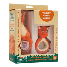 Mizzie The Kangaroo Nurturing Babies Mizzie Teething Gift Set, 2 Item Pack
