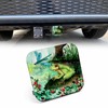 Beabes Frog Receiver Hitch Tube Cover Cute Frog Dragonfly Flower