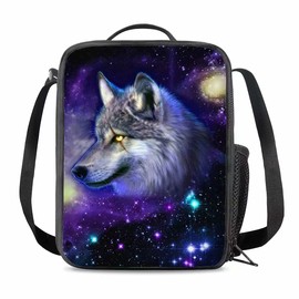 chaqlin Insulated Lunch Bag for Kids Durable, blue